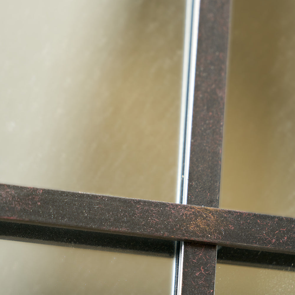 Roslyn Bronze Square Wall Mirror