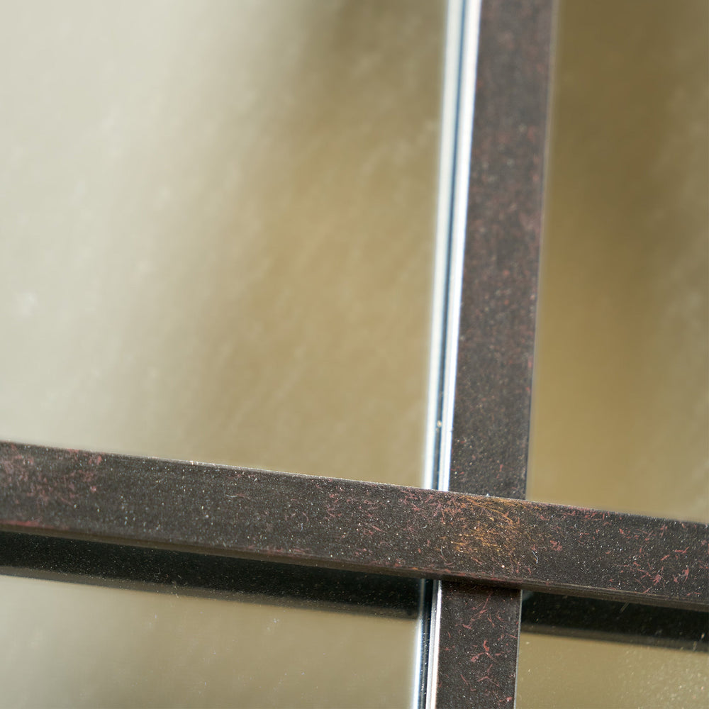 Roslyn Bronze Square Wall Mirror
