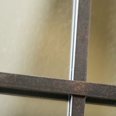 Roslyn Bronze Square Wall Mirror