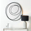 Zelda Black Swirl Wall Mirror