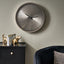 Marseille Brushed Silver Wall Clock