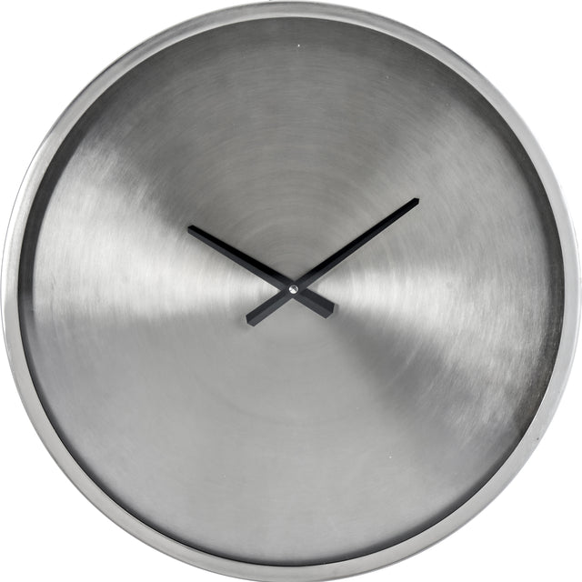 Marseille Brushed Silver Wall Clock
