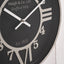 Orpheus Silver and Black Wall Clock