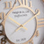 Orpheus Gold and White Wall Clock