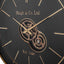 Jax Black and Champagne Gold Cog Wall Clock
