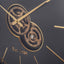 Jax Black and Champagne Gold Cog Wall Clock
