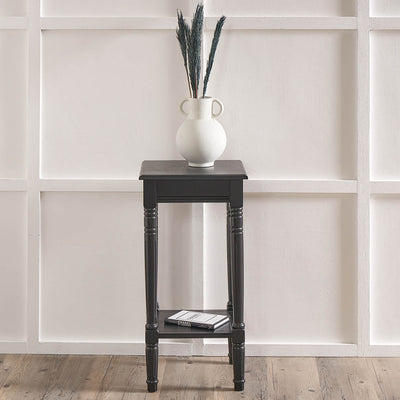 Cleveland Black Wood Accent Table