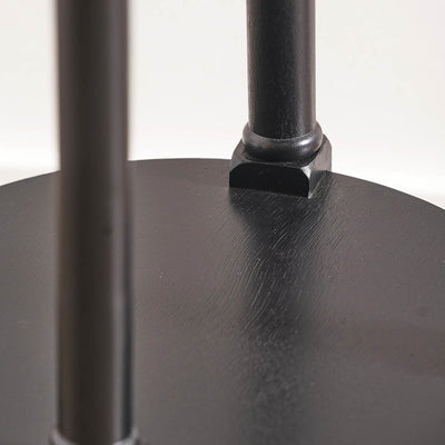 Cleveland Black Wood Round Accent Table