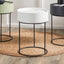 Ackerley White Storage Side Table