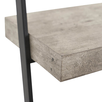 Newburgh Concrete Effect 4 Ladder Shelf Unit
