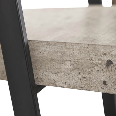 Newburgh Concrete Effect 4 Ladder Shelf Unit