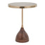 Toulon Antique Brass and Wood Croc Effect Table