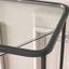 Narvi Glass and Black Console Table