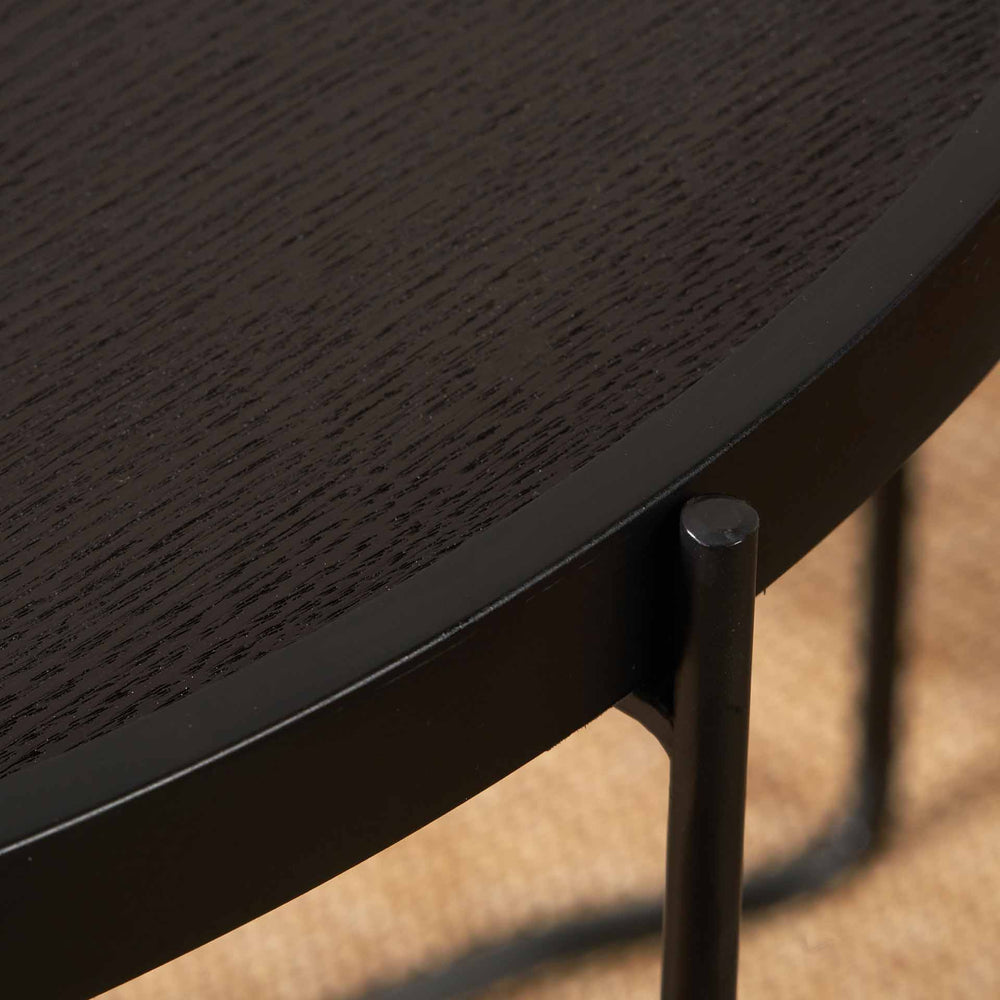 Minori Black Wood Coffee Table