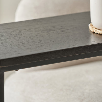 Brondesbury Black Ash Veneer Supper Side Table