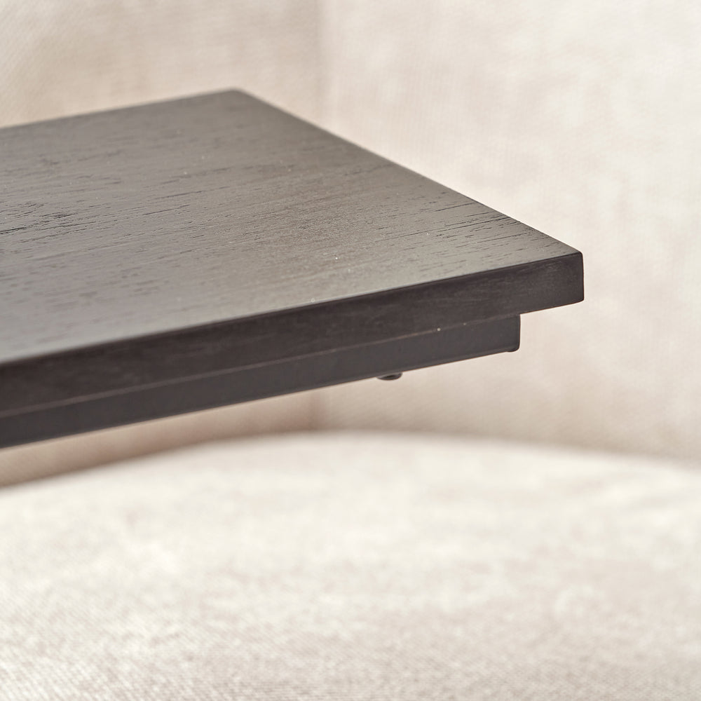 Brondesbury Black Ash Veneer Supper Side Table
