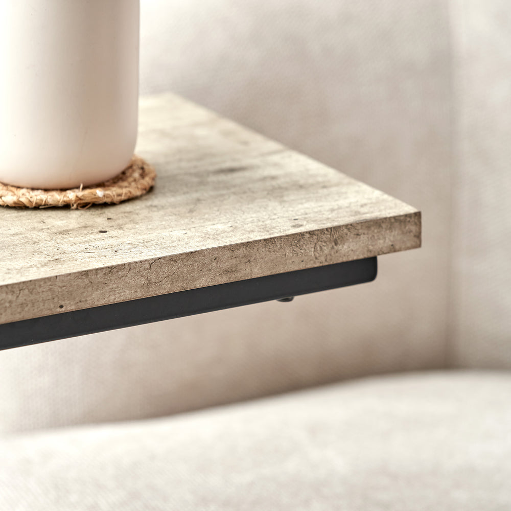 Brondesbury Concrete Effect Supper Side Table
