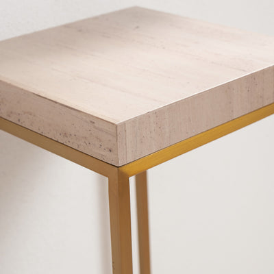 Annabella Beige Granite Side Table