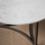 Earl White Marble & Black Coffee Table