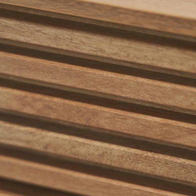 Bergen Natural Eucalyptus Wood Bedside Table Set Of 2