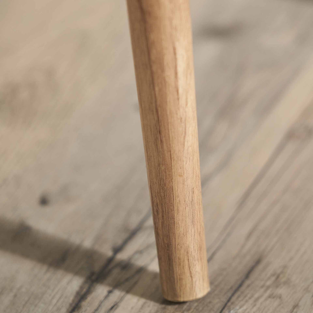 Bergen Natural Eucalyptus Wood Bedside Table Set Of 2