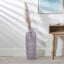 Oliva Recycled Lilac Glass Ribbed Vase