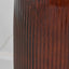 Oliva Pecan Brown Recycled Glass Ribbed Vase