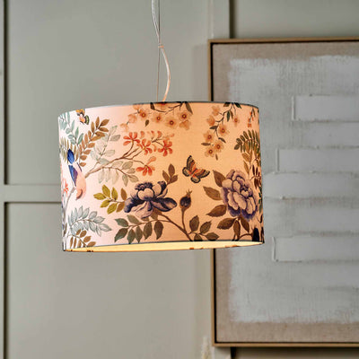 Designers Guild Porcelaine De Chine Cobalt Cylinder Lampshade