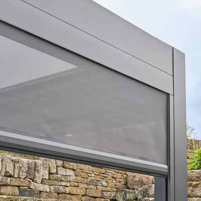 Abierto 3m x 4m Electric Pergola with Retractable Roof and LED Lighting