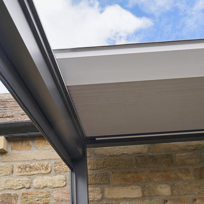 Abierto 3m x 4m Electric Pergola with Retractable Roof and LED Lighting