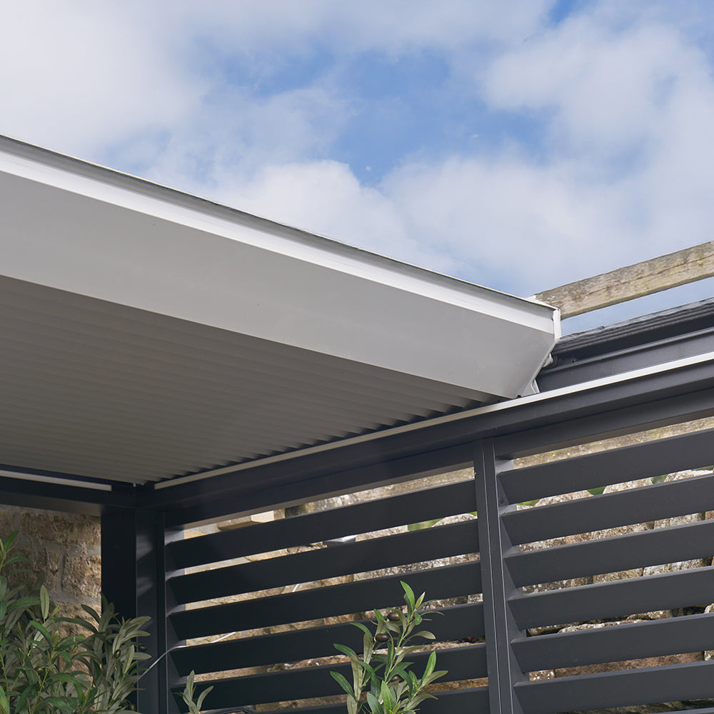 Abierto 3m x 4m Electric Pergola with Retractable Roof and LED Lighting