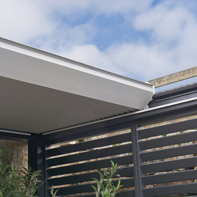 Abierto 3m x 4m Electric Pergola with Retractable Roof and LED Lighting
