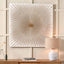 Rai White & Gold Sunburst Wall Art