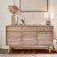 Herning Sand Wash Acacia Wood 3 Drawer 3 Door Sideboard