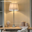 Caesar Nickel Metal Candlestick Table Lamp Base