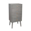 Ruma Grey Pine Wood 5 Drawer Tall Boy Unit | Furniture | Rūma