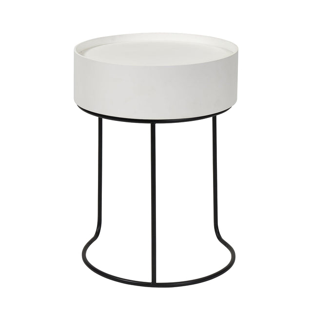 Ruma White Storage Side Table | Home Accents | Rūma