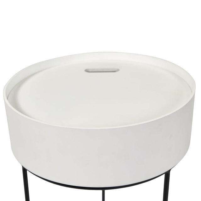 Ruma White Storage Side Table | Home Accents | Rūma
