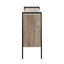Ruma Light Brown and Black 2 Door Sideboard | Furniture | Rūma