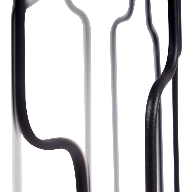 Ruma Mirrored Glass and Graphite Half Moon Console Table | Furniture | Rūma