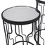 Ruma Mirrored Glass and Graphite S/2 Round Tables | Furniture | Rūma