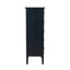 Ruma Satin Black Pine Wood 5 Drawer Tall Boy | Furniture | Rūma