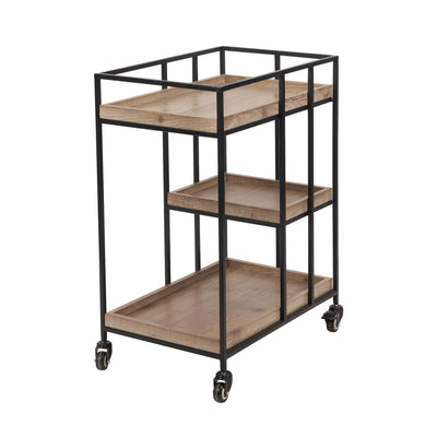 Ruma Natural Wood Finish Bar Trolley | Furniture | Rūma