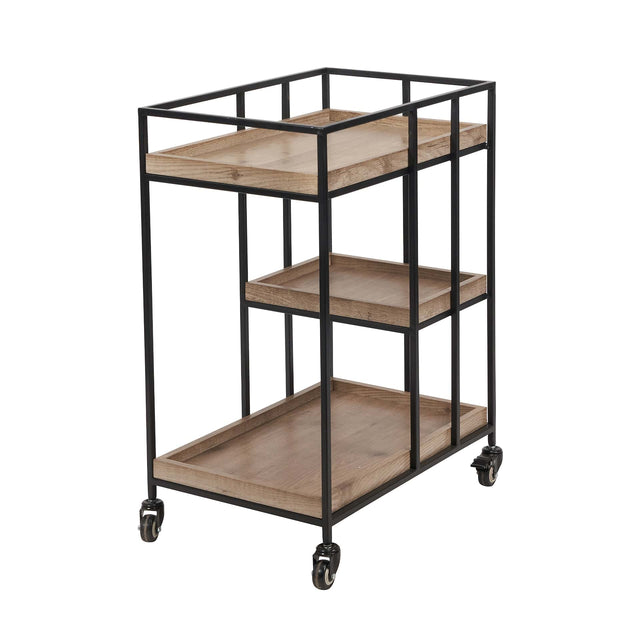 Ruma Natural Wood Finish Bar Trolley | Furniture | Rūma