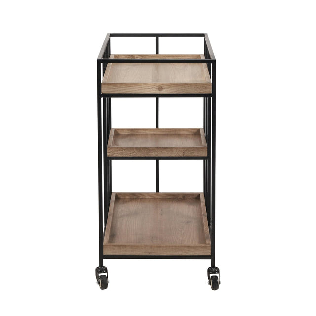 Ruma Natural Wood Finish Bar Trolley | Furniture | Rūma