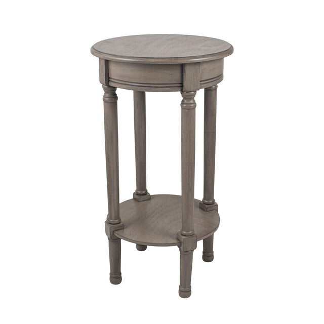 Ruma Taupe Pine Wood Round Side Table | Furniture | Rūma