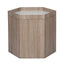 Ruma Natural & White Wood Hexagon Storage Box Sml | Furniture | Ruma