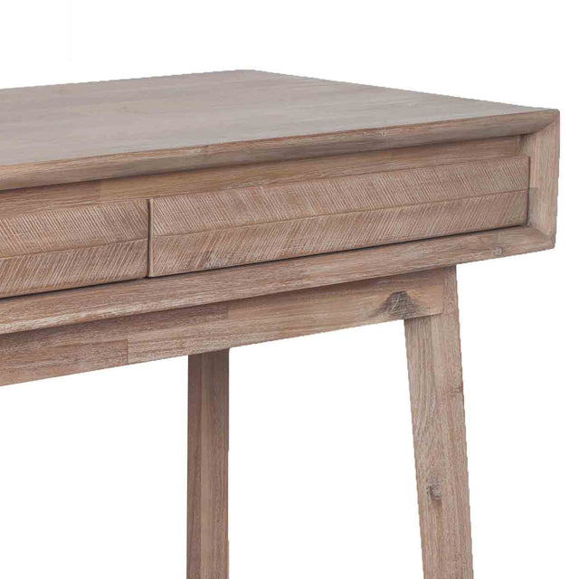Ruma Sand Wash Acacia Wood 2 Drawer Desk | Furniture | Ruma