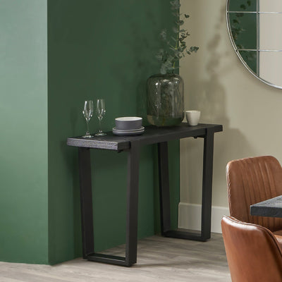 Ruma Matt Black Console Table | Console Table | Rūma