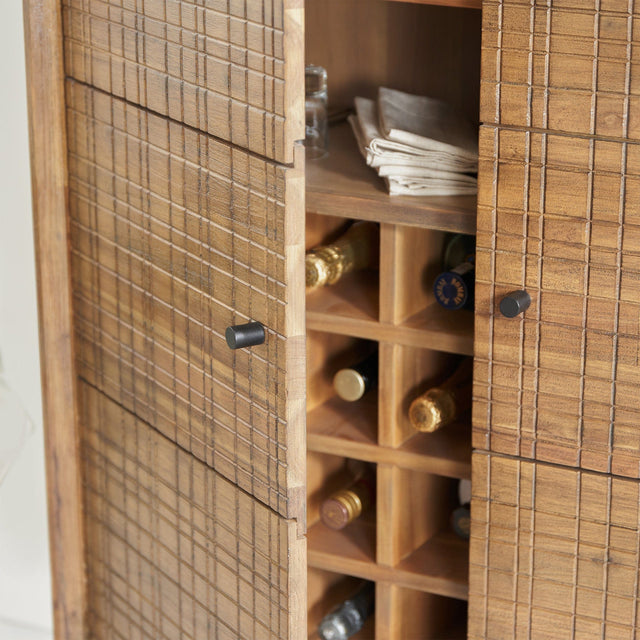 Ruma Acacia Wood 2 Door Bar Cabinet | Furniture | Rūma